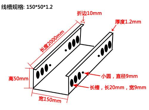 線槽規格示意圖片